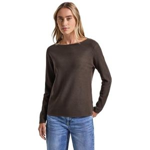 Street One - Dames Trui - Bruin - Structuur