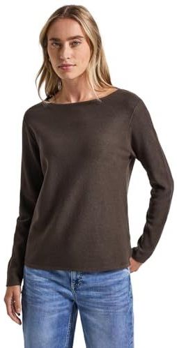 Street One - Dames Trui - Bruin - Structuur