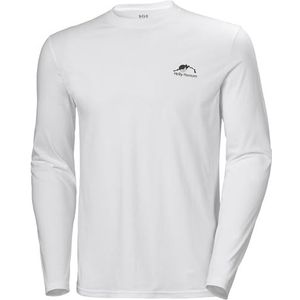 Helly Hansen Heren Nord Graphic Longsleeve T-Shir T-shirt, 005 Wit, S
