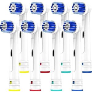 Vervangende tandenborstelkoppen Compatibel met Oral B Braun,8 Pack Professionele elektrische tandenborstelkoppen Borstelkoppen Refill voor Oral-B 7000/Pro 1000/9600