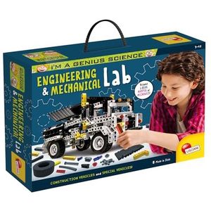 Lisciani - I'm a Genius Science - Superlab voor techniek en mechanica - wetenschaps- en onderwijsset - bouwmachines - voor kinderen van 7 tot 12 jaar