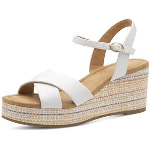 MARCO TOZZI 2-28397-42 damessandalen, wit, 39 EU