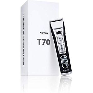 Karmin T70 Professionele tondeuse met keramische messen, draadloos, oplaadbaar met led-display