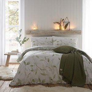 Drift Home - Eliza - Eco-vriendelijke dekbedovertrekset - Super-kingsize bedmaat in groen