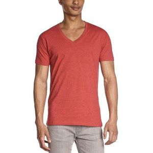 SELECTED HOMME T-shirts voor heren, Red (Chilli Pepper Melange), XL
