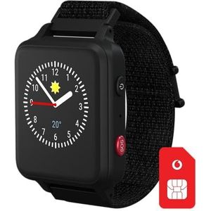 Vodafone ANIO 5 s (2023) Smartwatch kinderhorloge in zwart | € 50 Amazon voucher na SIM-registratie | GPS, oproepen, schoolmodus, SOS, roaming