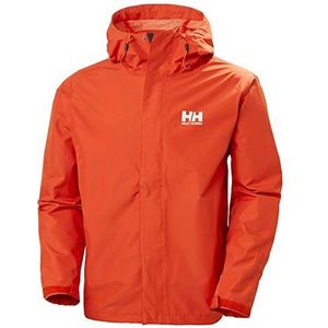 Helly-Hansen Heren Seven J Waterdicht Winddicht Ademend Regenjas, 300 Patrol Oranje, Klein