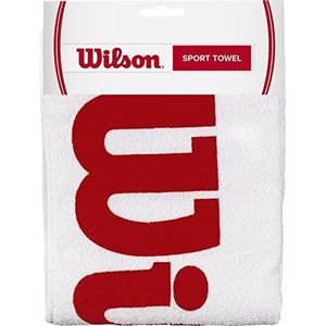 Wilson Unisex Wilson Sport Handdoek, Wit Rood, NS UK