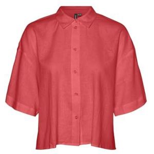 VMLINN 2/4 Short Shirt WVN NOOS, Marina/detail: gemêleerd, XS