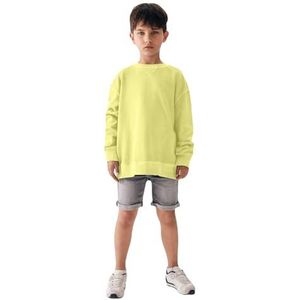 LTB Jeans Sweatshirts voor jongens Tayala Regular Casual pullover lange mouwen met ronde hals om over te trekken van 100% katoen in geel - maat 128 cm, Primrose Yellow 8358, 128 cm