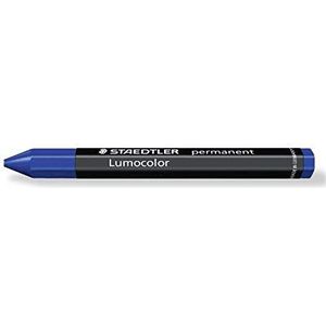 STAEDTLER 236-3 Omnigraph permanent universeel krijt waterbestendig, 12 stuks in kartonnen etui, blauw