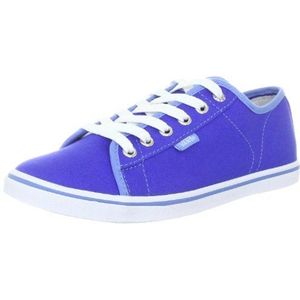 Vans Ferris Lo Pro Sneakers voor dames, Blau Gewassen Canvas Dazzle Blauw Wit, 36.5 EU