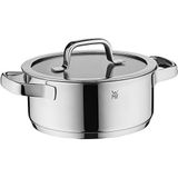 WMF Compact Cuisine Kookpan 20 cm, glazen deksel, braadpan 2,5 l, Cromargan roestvrij staal gepolijst, schaalverdeling aan de binnenzijde, stapelbaar,