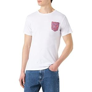 FRENCHCOOL 1988 T-shirt, wit, met zakken, roze, love, heren