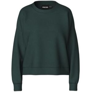 PIECES Pcchilli Ls Sweat Noos Bc, Darkest Spruce, XS