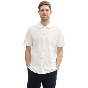 Tom Tailor - Overhemd - Korte Mouwen - Jersey - Blauw