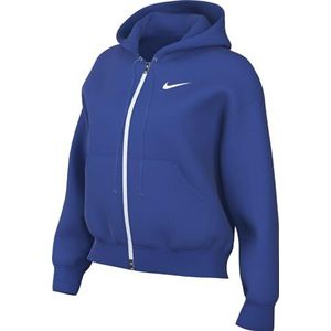 NIKE HJ0995-480 Sportswear Phoenix Fleece Shirt met lange mouwen Dames Blauw Maat S