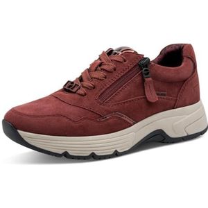TAMARIS Comfort Low Duo-tex sneakers voor dames, bordeaux, 42 EU, bordeaux, 42 EU