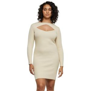 Urban Classics Damesjurk Ladies Cut Out Dress Sand XXL, zand, XXL