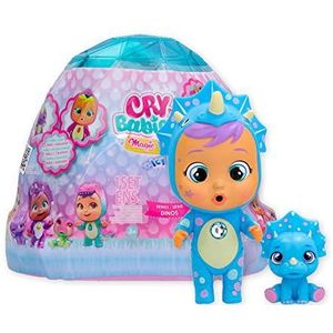 CRY BABIES MAGIC TEARS Icy World Dino's | Verrassing verzamelbare dinosauruspop die echte tranen huilt en zijn huisdier - speelgoed voor kinderen +3 jaar