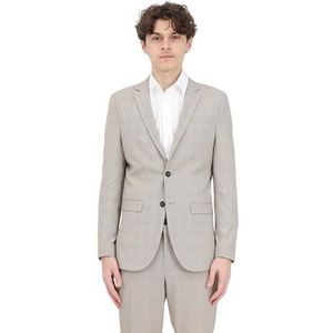 SELETED HOMME Heren Slhslim-Liam Sand Check BLZ Flex Noos Blazer, Zand/Checks: bruin, 50