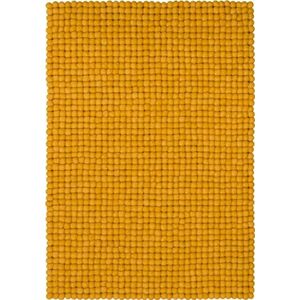 Klara viltkogeltapijt, rechthoekig — geel 50x70cm geel