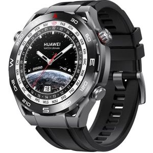 HUAWEI WATCH Ultimate Smartwatch - Op Zirkoon Gebaseerde Kast & Saffier Wijzerplaat - Langdurige Batterij Fitness Horloge Android & iOS Compatibel - 46MM Zwart
