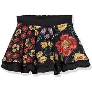 Desigual Fal_Flow Rok voor meisjes, zwart, 5-6 Jaren