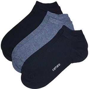 Camano Uniseks sneakersokken (verpakking van 3 stuks), Navy Combination (Navy Combination), 35/38 EU