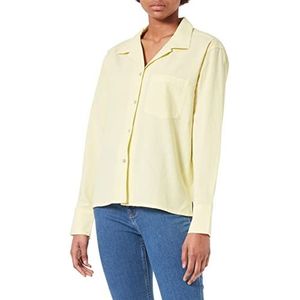 Jack & Jones JJXX JXEVA LS Comfort Linen Shirt SN Blouse, Elfin Yellow, XS