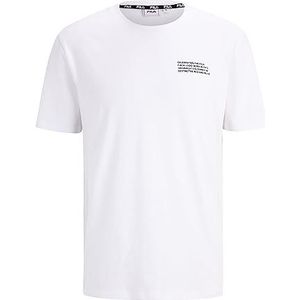 FILA Heren BORNE Regular Graphic T-shirt, helder wit, M, wit (bright white), M