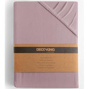 DecoKing - Amber - Jersey Hoeslaken - Kleur: Amber - 100% Katoen - 30 cm Hoekhoogte
