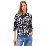 CECIL Hoody met patroon Urban Dark Blue L