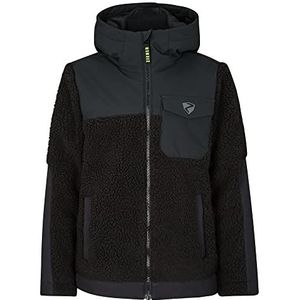 Ziener Arjun fleece jas vrije tijd / sport | warm, PFC vrij, zwart, 116