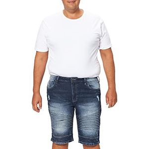 Southpole Heren biker denim shorts jeansshorts, donkerblauw, 38