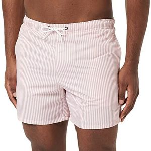 Eminence - Zwemshort voor heren – grote vakantie 5U32 – vissen, pastel roze strepen, M