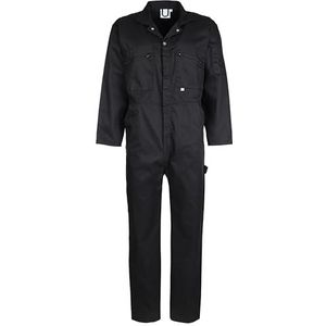 Castle Clothing 366/BK-34 366 Zip Front Overall met ritssluiting voor, zwart, 86,4 cm