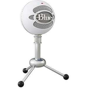 Blue Microphones Snowball USB-microfoon, Klassieke Studiokwaliteit mic voor Opnemen, Podcasten, Uitzenden, Twitch-gamestreaming, Voice-overs, YouTube-video's op Pc en Mac - Wit