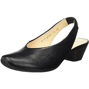 Think! Aida chroomvrij gelooide duurzame dames slingback pumps, 0000 zwart., 36 EU