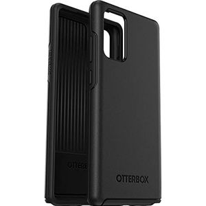 OtterBox Symmetry-hoesje voor Samsung Galaxy Note 20 5G, schokbestendig, valbestendig, dunne beschermende hoes, 3x getest volgens militaire standaard, Antimicrobieel, Zwart, Geen Retailverpakking