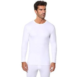 Abanderado Thermisch T-shirt voor de winter, katoen, rond, voor heren, Wit (Wit 001), 46