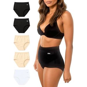 Bea 5pk Super Hoge Taille Ondergoed Veelkleurig, Meerkleurig, XS