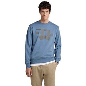 G-STAR RAW Heren Abstract RAW r sw sweater, blauw (Azul A613-2182), XS