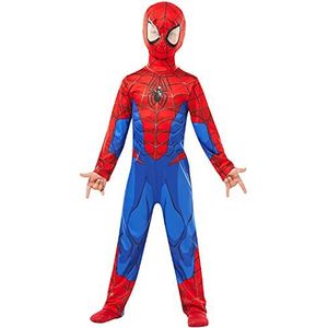 Rubie's 640840l Spiderman Marvel Spider-Man klassiek kinderkostuum, jongens, L (7-8 jaar/128 cm)