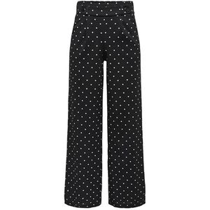 JDY GEGGO New Long Pant JRS NOOS, Zwart/Aop: cd dots, 32