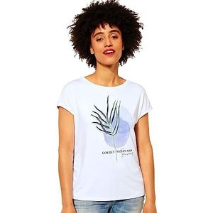 Street One A318148 Chiffonhemd voor dames, wit, 42