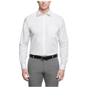 Van Heusen Heren Overhemd Regular Fit Poplin Solid, Wit, 16 Neck / 32-33 Sleeve