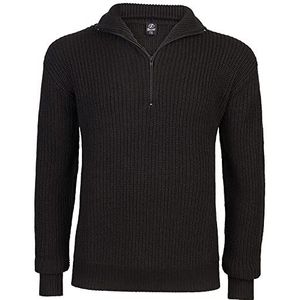 Brandit Heren Marine Troyer Pullover, zwart, 5XL