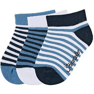Sterntaler Baby - jongenssneakersok.verpakking van 3 gestreepte sokken, per verpakking blauw (marine 300), (fabrieksmaat: