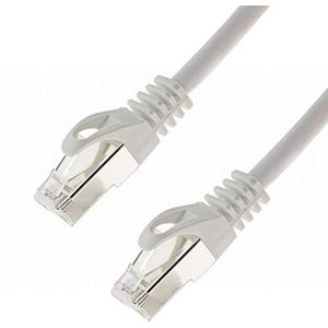 Netwerkkabel S/FTP PIMF Cat. 7 3,0 meter witte patchkabel Gigabit Ethernet LAN DSL CAT7-kabel